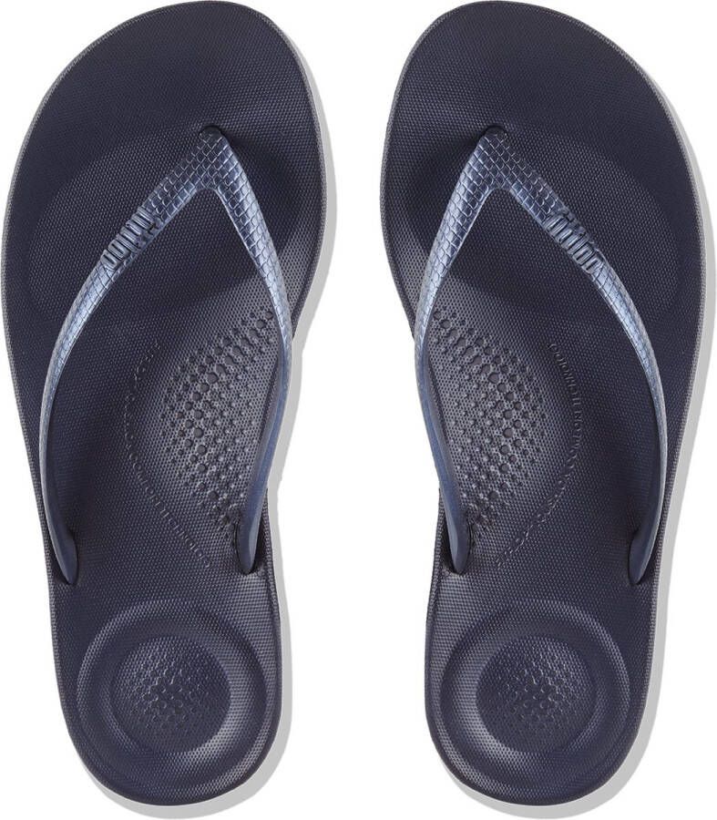 FitFlop IQushion Ergonomic Teenslippers Dames Navy - Foto 3