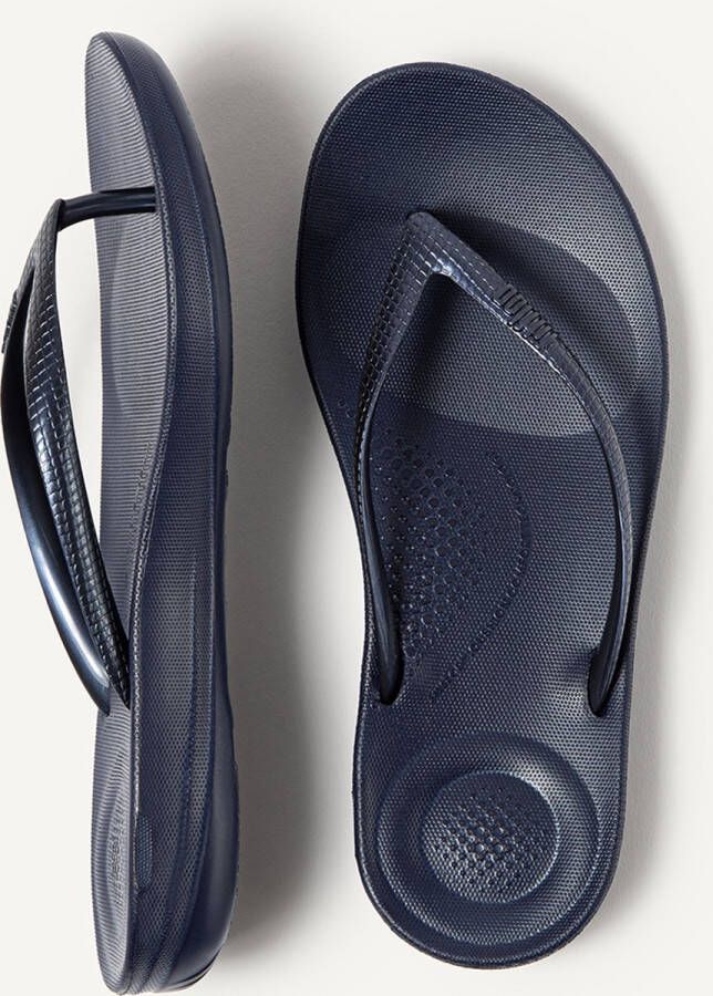 FitFlop IQushion Ergonomic Teenslippers Dames Navy - Foto 6