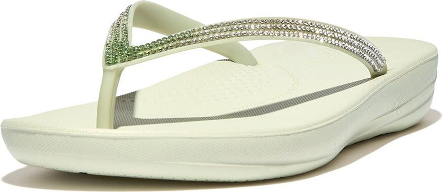 FitFlop Iqushion Ombre Sparkle Flip-Flops GROEN - Foto 3