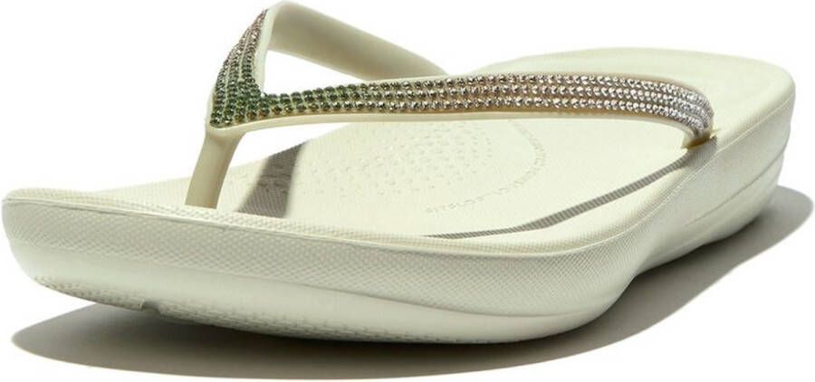 FitFlop Iqushion Ombre Sparkle Flip-Flops GROEN - Foto 5