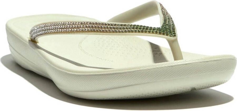 FitFlop Iqushion Ombre Sparkle Flip-Flops GROEN - Foto 8