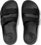 FitFlop Iqushion Two-bar Buckle Slides Zwart Vrouw - Thumbnail 6