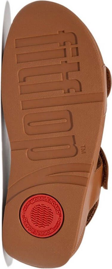 FitFlop Lulu Adjustable Leather Back-Strap Sandals BRUIN