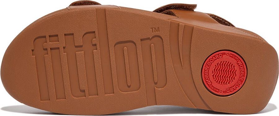 FitFlop Lulu Adjustable Leather Back-Strap Sandals BRUIN