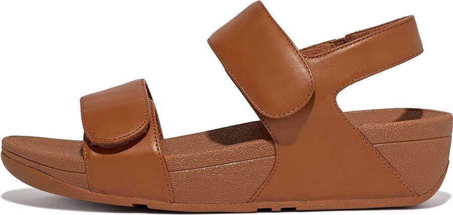 FitFlop Lulu Adjustable Leather Back-Strap Sandals BRUIN