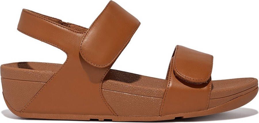 FitFlop Lulu Adjustable Leather Back-Strap Sandals BRUIN