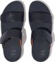 FitFlop Lulu Adjustable Leather Slides BLAUW - Thumbnail 3