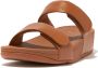 FitFlop Lulu Adjustable Leather Slides BRUIN - Thumbnail 2
