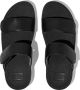 FitFlop Lulu Adjustable Leather Slides ZWART - Thumbnail 2