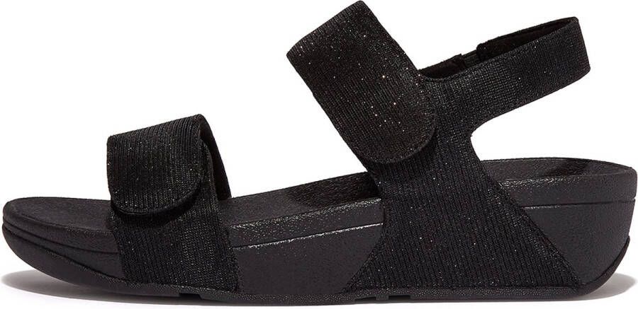 FitFlop Lulu Adjustable Shimmerlux B-st Sandalen Zwart Vrouw