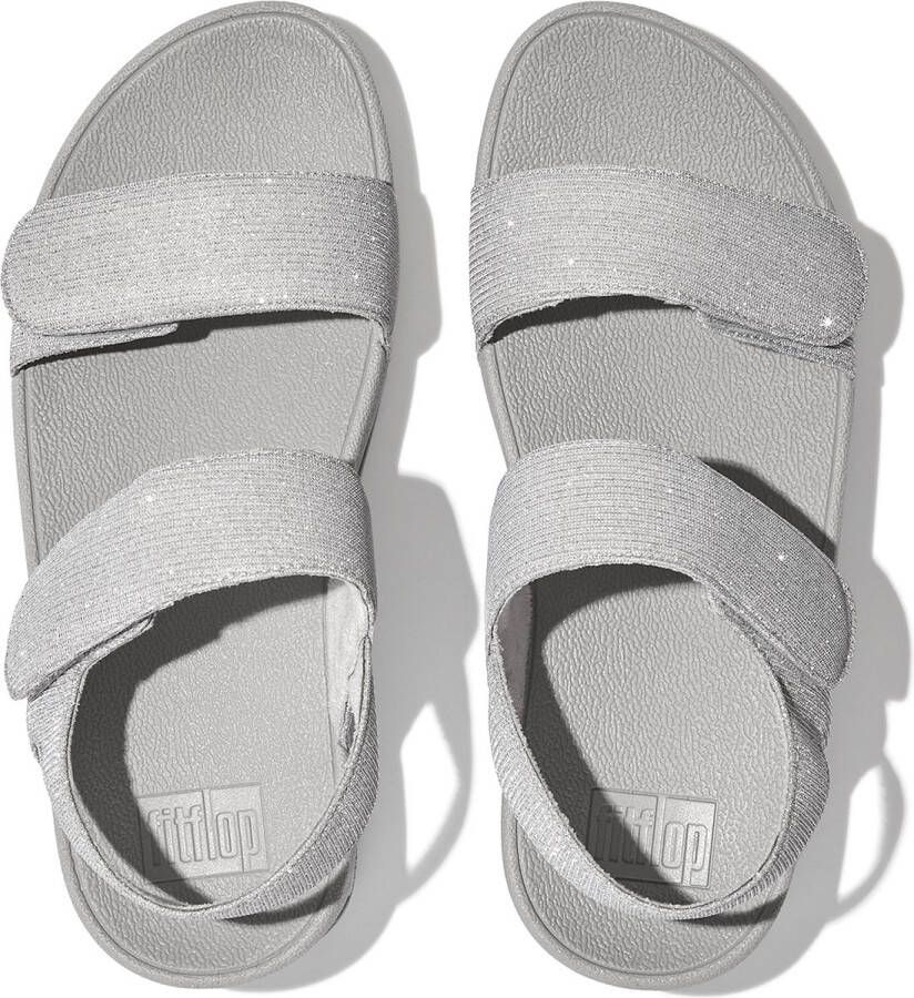 FitFlop Lulu Adjustable Shimmerlux Back-Strap Sandals ZILVER