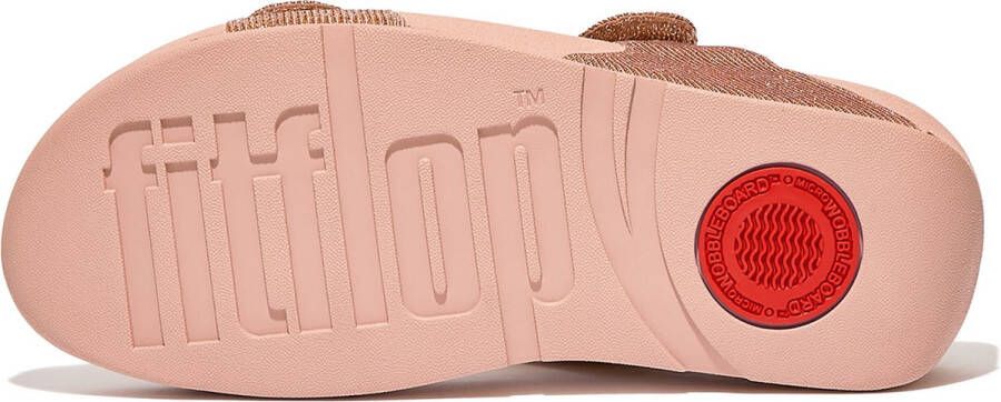 FitFlop Lulu Adjustable Shimmerlux Sandalen Roze Vrouw