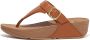 FitFlop Lulu Adjustable Toe Post Leather BRUIN - Thumbnail 2