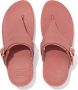 FitFlop Lulu Adjustable Toe Post Leather ROZE - Thumbnail 3