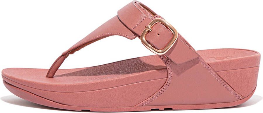 FitFlop Lulu Adjustable Toe Post Leather ROZE - Foto 4