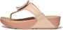 FitFlop Lulu Crystal-Circlet Leather Toe-Post Sandals BEIGE - Thumbnail 2