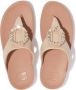 FitFlop Lulu Crystal-Circlet Leather Toe-Post Sandals BEIGE - Thumbnail 4
