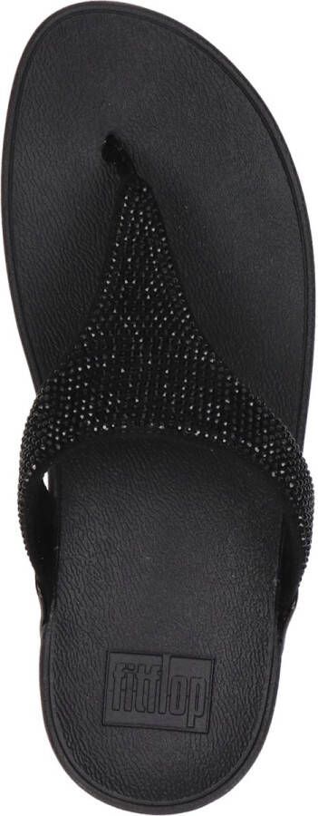 Fitflop Dianets LULU CRYSTAL EMBELLISHED TOE-POST SANDALS HOTFIX sleehak zomerschoen teen-scheider met zachte teenband - Foto 1