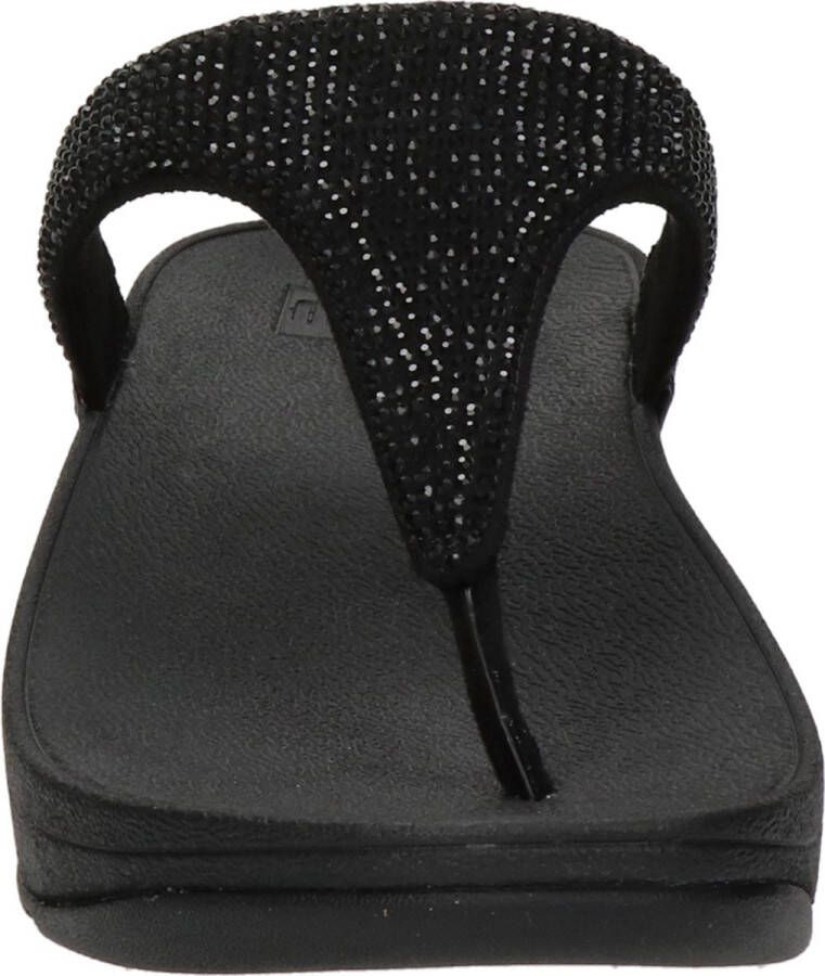 Fitflop Dianets LULU CRYSTAL EMBELLISHED TOE-POST SANDALS HOTFIX sleehak zomerschoen teen-scheider met zachte teenband - Foto 4