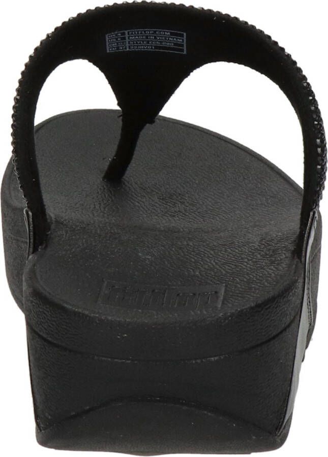 Fitflop Dianets LULU CRYSTAL EMBELLISHED TOE-POST SANDALS HOTFIX sleehak zomerschoen teen-scheider met zachte teenband - Foto 5