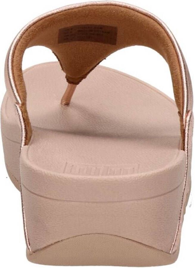 FitFlop TM Lulu leren teenslippers roségoud - Foto 12
