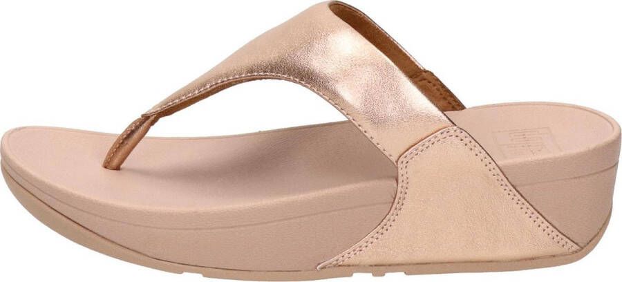 FitFlop Vrouwen Leren Slippers Damesschoenen Teenslipper Lulu toe leather Rose Goud - Foto 11
