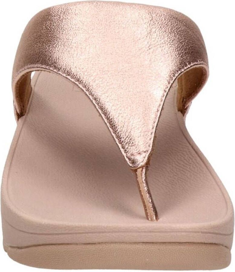 FitFlop TM Lulu leren teenslippers roségoud - Foto 10