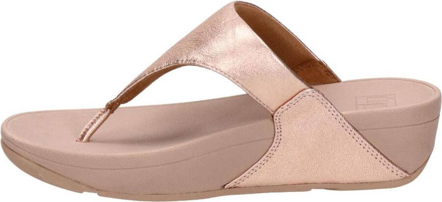 FitFlop Vrouwen Leren Slippers Damesschoenen Teenslipper Lulu toe leather Rose Goud - Foto 10