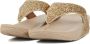 FITFLOP Teenslippers Dames Lulu Glitter Maat: 36 Materiaal: Textiel Kleur: Goud - Thumbnail 9