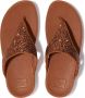 FitFlop Lulu Glitter Toe-Thongs PU Glitter BRUIN - Thumbnail 4