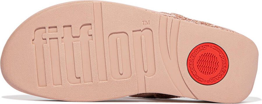 FitFlop Lulu GlitterToe Post Slippers ROZE