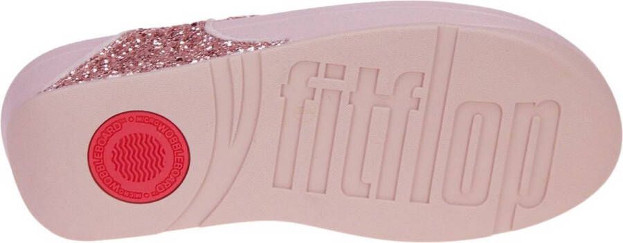 FitFlop Lulu GlitterToe Post Slippers ROZE