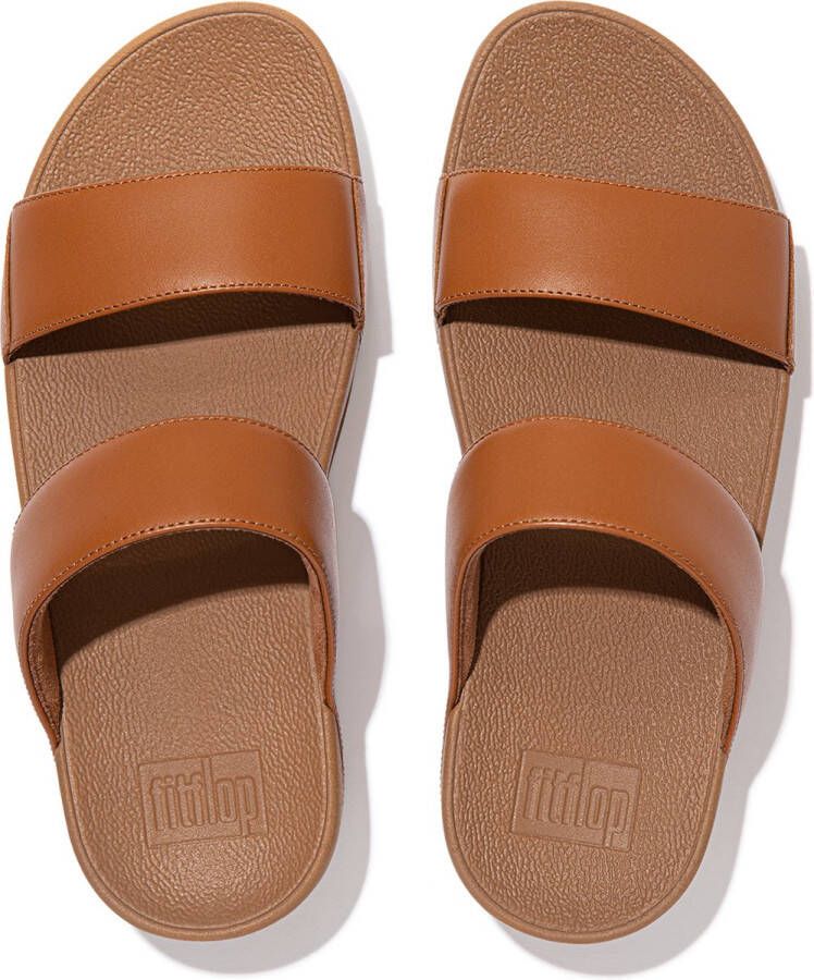 FitFlop Lulu Leather Sandalen Bruin Vrouw