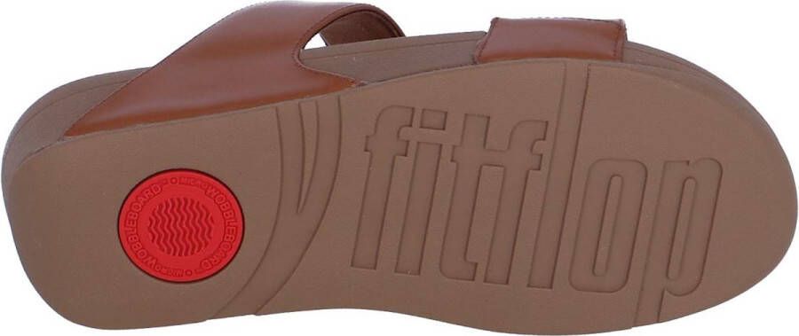 FitFlop Lulu Leather Sandalen Bruin Vrouw