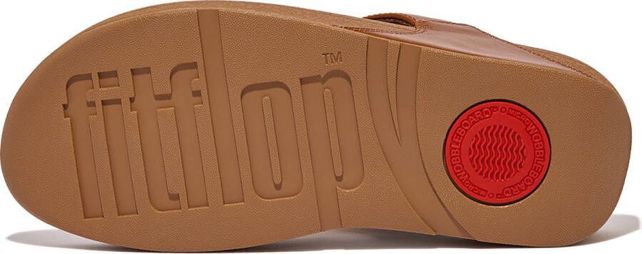 FitFlop Lulu Leather Slippers Bruin Vrouw