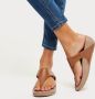 FitFlop Lulu Leather Slippers Bruin Vrouw - Thumbnail 17