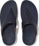 FitFlop Lulu Leather Toepost Slippers Blauw Vrouw - Thumbnail 4
