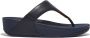 FitFlop Lulu Leather Toepost Slippers Blauw Vrouw - Thumbnail 8