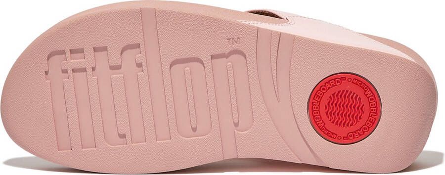 FitFlop Lulu Leather Toepost Slippers Roze Vrouw - Foto 4