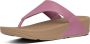 FitFlop Lulu Leather Toepost Slippers Roze Vrouw - Thumbnail 6