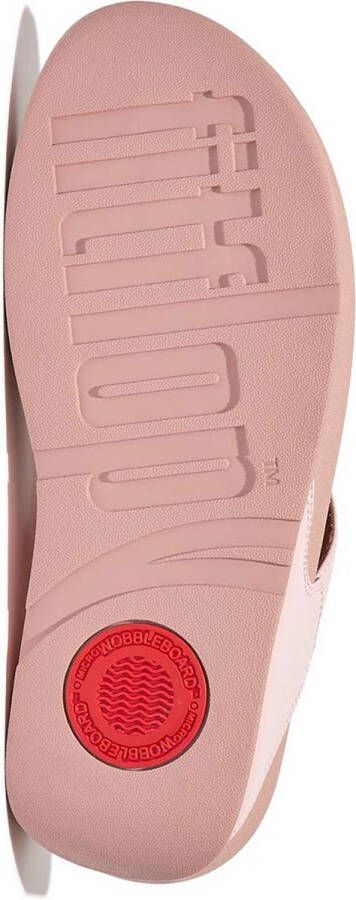 FitFlop Lulu Leather Toepost Slippers Roze Vrouw