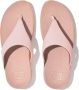 FitFlop Lulu Leather Toepost Slippers Roze Vrouw - Thumbnail 3