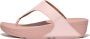 FitFlop Lulu Leather Toepost Slippers Roze Vrouw - Thumbnail 4