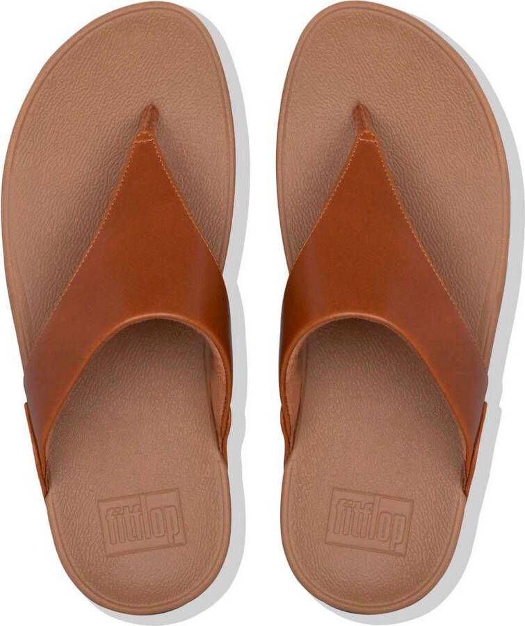 Fitflop Dianets LULU LEATHER TOEPOST pool slides pantoffel badeschoen met sleehak - Foto 4
