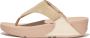 FitFlop Lulu Shimmerlux Toe-post Sandalen Beige Vrouw - Thumbnail 2