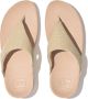 FitFlop Lulu Shimmerlux Toe-post Sandalen Beige Vrouw - Thumbnail 4