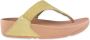 FitFlop Lulu Shimmerlux Toe-post Sandalen Beige Vrouw - Thumbnail 5