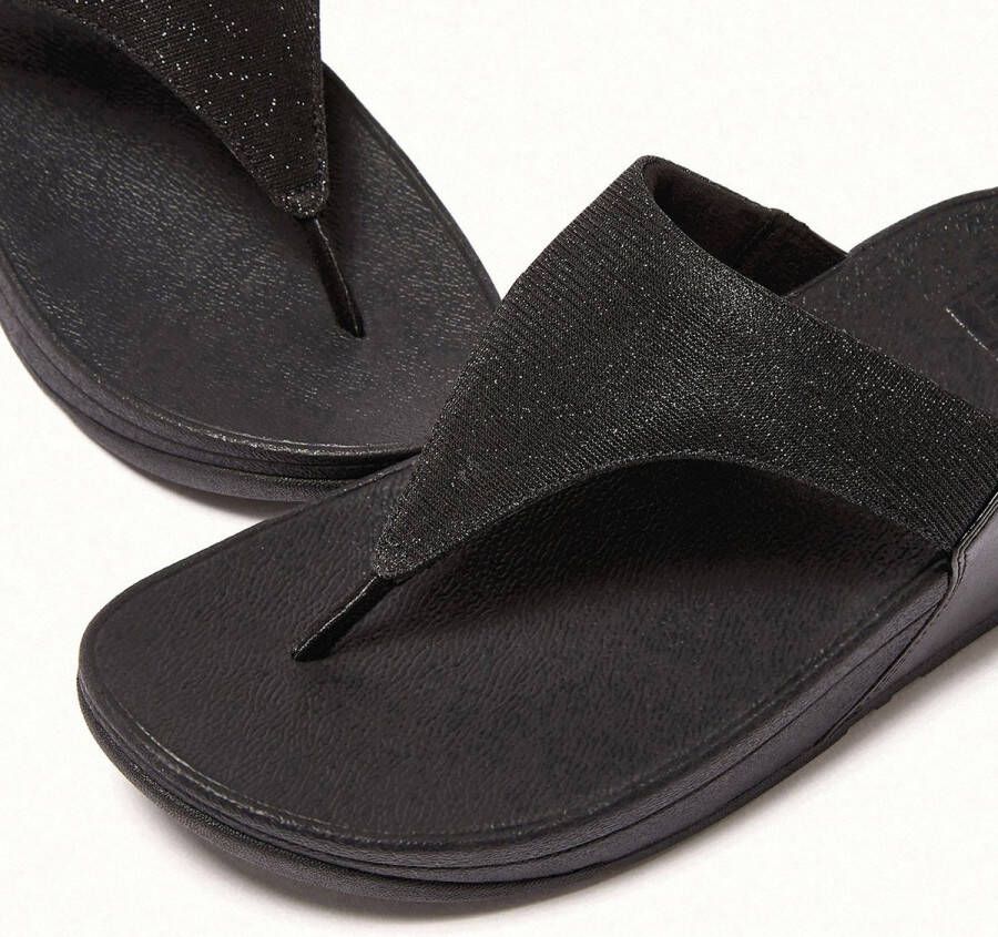 Fitflop Teenslippers LULU SHIMMERLUX TOE-POST SANDALS sleehak zomerschoen slippers in glanzende look - Foto 11