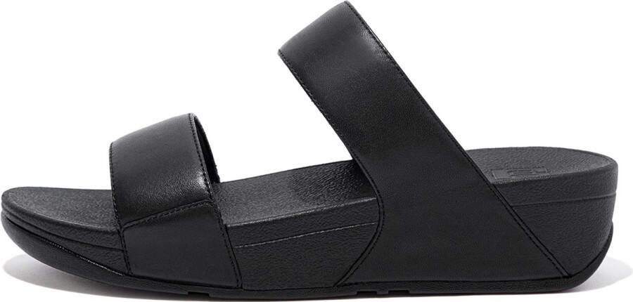 FitFlop Lulu Slide Leather ZWART