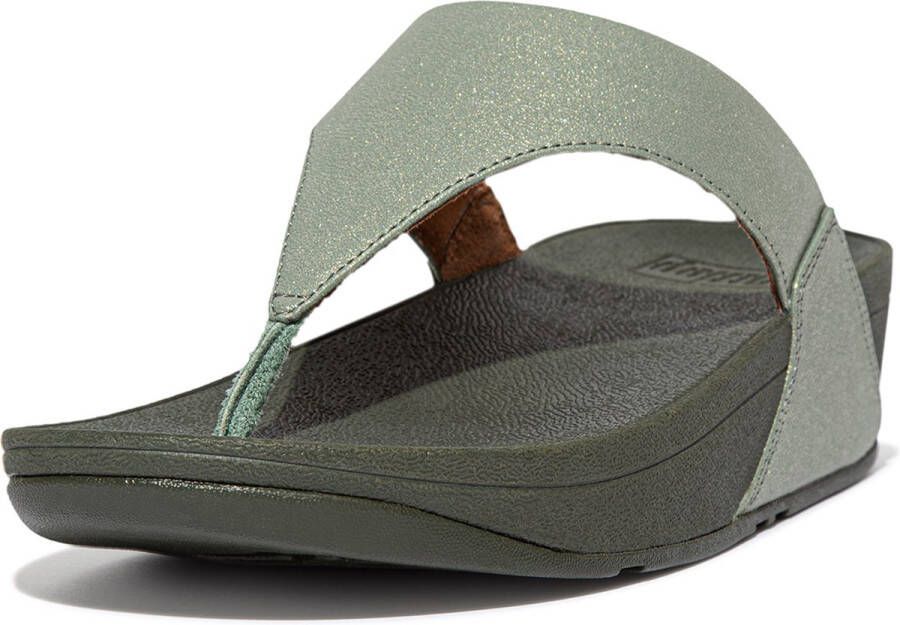 FitFlop Lulu Sparkle slippers groen